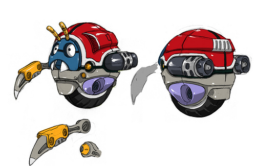 Project Needlemouse: Badnik concept art